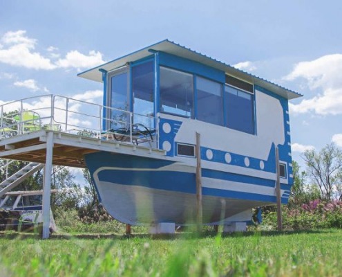 Alkyona-Beach-Nord-Griechenland-Bootshaus-Aussenansicht