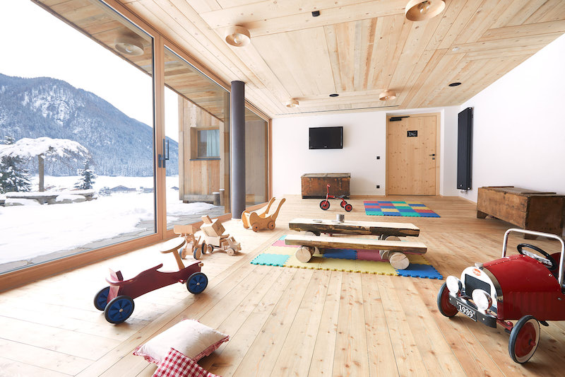 Wir wünschten, unser Spielzimmer zu Hause wäre so schick wie am Blaslahof (Foto: Blaslahof)Südtirol im Winter mit Kindern