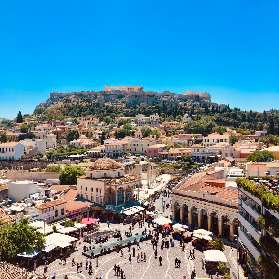 Das antike Athen ist wunderschön und an den meisten Tagen des Jahres strahlt über ihr die Sonne. Foto: Vanessa Bujak