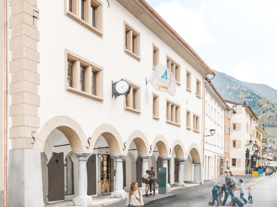 Guenstiger-Familienurlaub-in-der-Schweiz-Jugendherberge-Martigny-Visualisierung-Aussen-Marek_Pasche