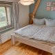 Das kleine Schlafzimmer in der Wohnung "Utkiek" ist für die Kids perfekt